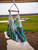 72" Blue and Yellow Brazilian Style Hammock Chair with a Hanging Bar