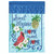 Blue and Green "Home Sweet Home" Printed Garden Flag 18"x13" - Adds Sophistication to Your Space