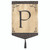 Monogram P Embroidered Outdoor Garden Flag with Tassel - 18" x 13"