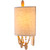 11" Beige and Clear Antiqued 1-Light Glass Wall Sconces