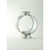 14" Clear Distress Finish Glass Candle Holder