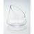 Cylindrical Handblown Glass Candle Holder - 7" - Clear