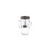 Handblown Glass Jar Shaped Candle Holder - 5.5" - Clear
