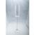 Cylindrical Handblown Glass Pillar Candle Holder - 24" - Clear