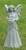 18" Olive Finish Fairy with Dove - Exquisite Outdoor Patio Statue