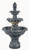 53" Three Tier Outdoor Patio Garden Water Fountain - Cedar Finish