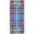 2.16' x 5' Blue and Red Plaid Rectangular Outdoor Area Throw Rug