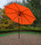 9ft Outdoor Patio Market Umbrella with Hand Crank and Tilt, Orange