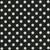 Polka Dot Outdoor Patio Bench and Swing Cushion - 45" - Black and White