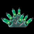 100-Count Teal Green Mini Christmas Light Set, 18ft Green Wire