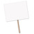Pack of 6 White and Brown Blank Formalization Yard Signs 24"
