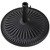 22" Matte Black Ridged Adjustable Outdoor Patio Umbrella Base