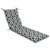 Geometric Outdoor Patio Chaise Lounge Cushion - 72.5" - Black and White