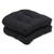 Set of 2 19" Sunbrella Umbral Midnight Black Outdoor Patio Wicker Seat Cushions