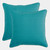 Outdoor Patio Throw Pillows - 18.5" - Turquoise Blue - Set of 2
