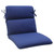 40.5" Navy Blue Solid Outdoor Patio Rounded Chair Cushion