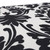 40.5" Black and Off White Damask High Back Chair Outdoor Patio Furniture Cushion