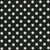 40.5" Black and White Polka Dots Outdoor Patio High Back Chair Cushion