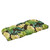 Island Paradise Tufted Patio Wicker Loveseat Cushion - 44" - Green and Brown