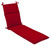 72.5" Red Outdoor Patio Furniture Chaise Lounge Cushion