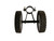 10" Black Rubber and Steel Hammock Stand Wheel Kit