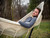 110" White Brazilian Style Hammock with a Steel Hammock Stand