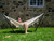 110" White Brazilian Style Hammock with a Steel Hammock Stand
