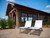 2 Piece White Aluminium Outdoor Patio Lounge Chair Set 71"