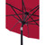 106.25" Red Aluminum Market Patio Umbrella