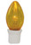Transparent 3-LED C7 Replacement Christmas Light Bulbs - Yellow - 25ct