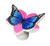 Bring a Garden Oasis to Your Pool: Blue and Pink Butterfly Floating Chlorine Dispenser for Crystal Clear Water