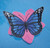 Blue and Pink Butterfly Swimming Pool Floating Chlorine Dispenser