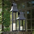 33'' Washed Black Stainless Steel Outdoor Candle Lantern