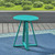 3-Piece Matte Teal Blue Finish Outdoor Furniture Patio Bistro Set