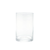 Warm Glow Hand Blown Cylinder Glass Candle Holder 6"