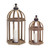 Set of 2 Decorative Contemporary Wooden Cylinder Silhouette 28" - Perfect for Indoor and Outdoor Occasions