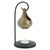 Teardrop Candle Oil Warmer with Stand - 7.5" - Black and Green