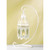 Moroccan Lattice Candle Lantern with Stand - 13" - White
