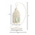 Moroccan Lattice Candle Lantern with Stand - 13" - White