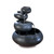 8.25" Black Four-Tier Round Bowl Tabletop Fountain