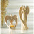 Desert Angel Candle Holder - 6.5" - Beige and Clear