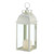 Candle Lantern with Hanging Loop - 12.5" - White