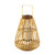 Slatted Candle Lantern with Handle - 28" - Brown