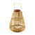 Slatted Candle Lantern with Handle - 28" - Brown