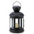 Colonial Candle Lantern - 9.5" - Black and Clear