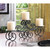 Tuscan Candle Holder with Curved Stand - 17" - Black