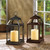 Candle Lantern - 12" - Bronze Tone and Clear