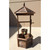 22.5" Brown Rustic Outdoor Wishing Well Plant Stand