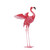 21" Pink and White Contemporary Flying Flamingo Decor - Elegant and Eye-Catching Statue for Home and Garden