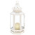 10.5" White and Clear Floral Cutouts Victorian Lantern - The Epitome of Style and Beauty